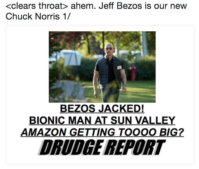 bezos jacked bionic man
