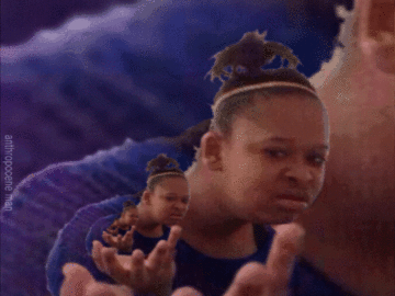 confused black girl gif
