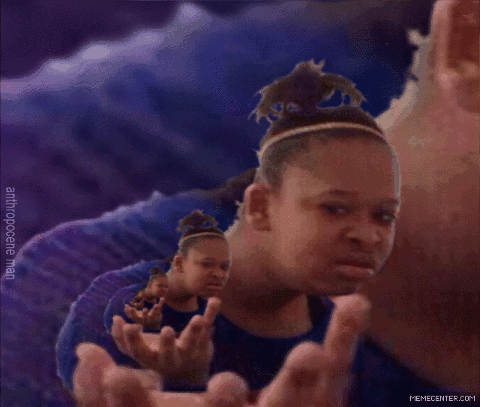 confused black girl gif