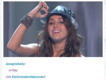 miley tips fedora