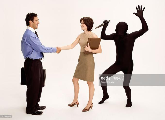 Stock Photo Backstabber original