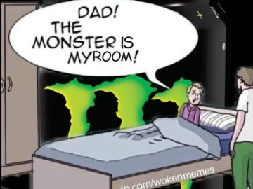 The monster is my room