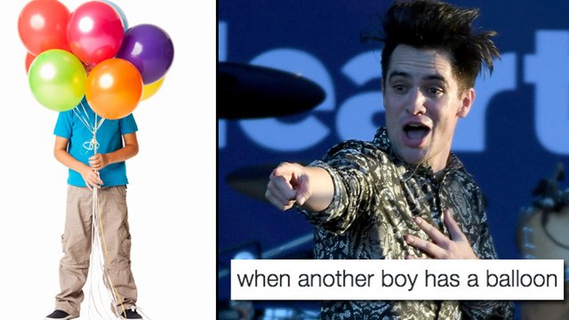 When Another Boy Has A Balloon example