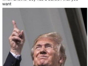 When Another Boy Has A Balloon Trump