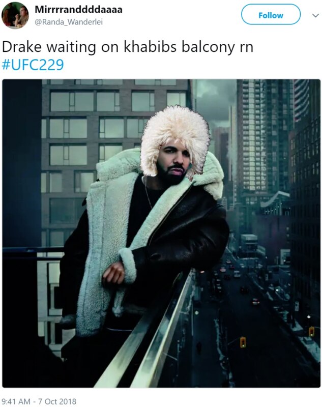 Фейк: лицо Дрейка на UFC