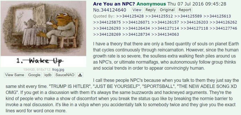 NPC Wojak NPC Wojak