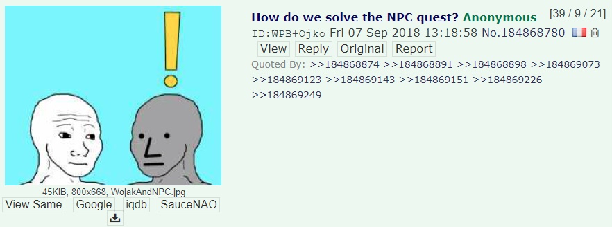 NPC Wojak NPC Wojak