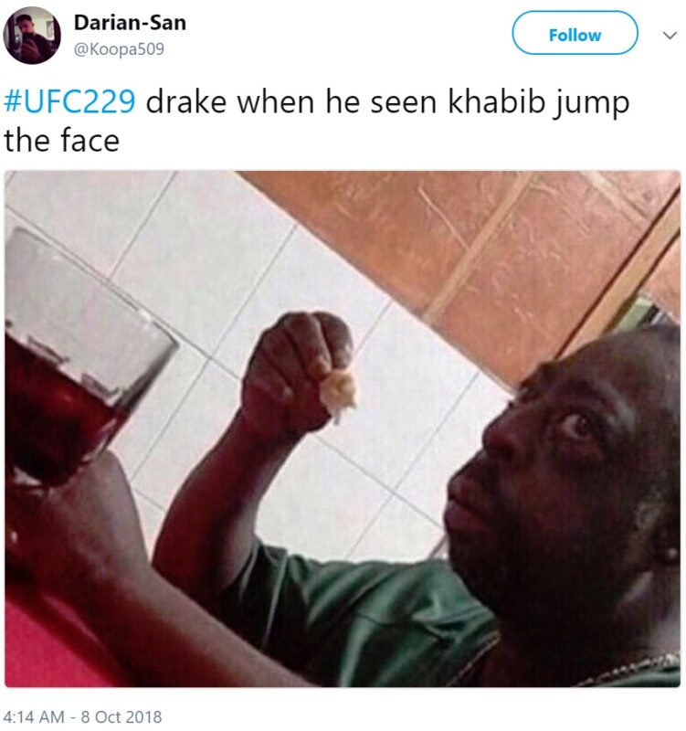 Фейк: лицо Дрейка на UFC