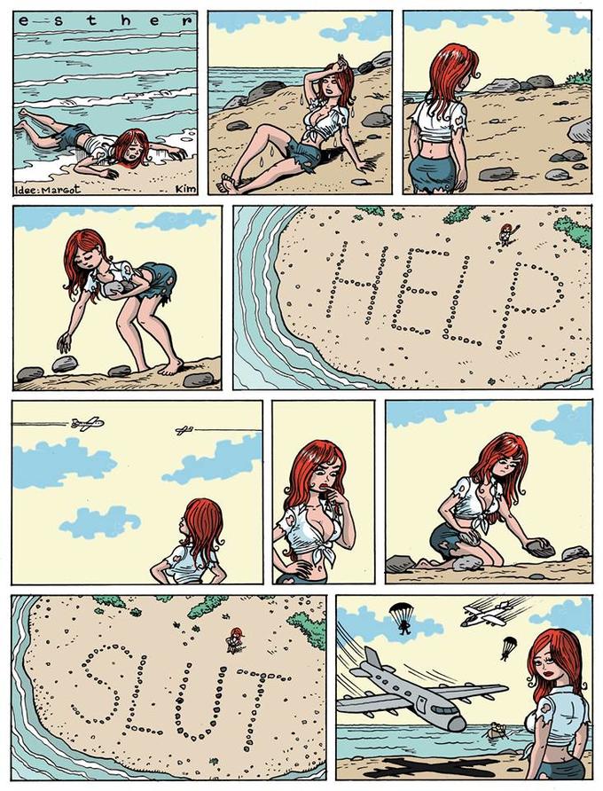 Esther Verkest's Help Sign - Original Esther Verkest Comic