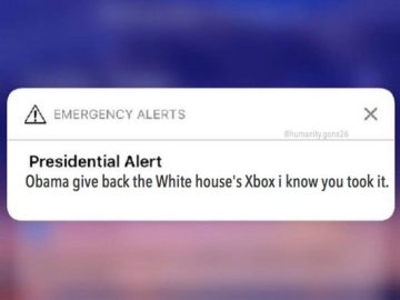 Президентское оповещение Дональда Трампа