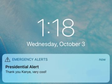 Президентское оповещение Дональда Трампа
