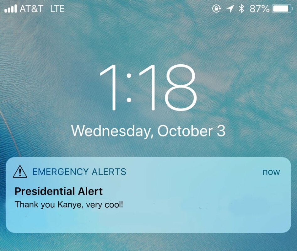 Президентское оповещение Дональда Трампа