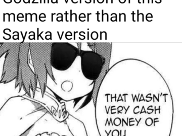 That wasn't very cash money of you