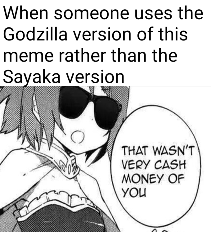 That wasn't very cash money of you
