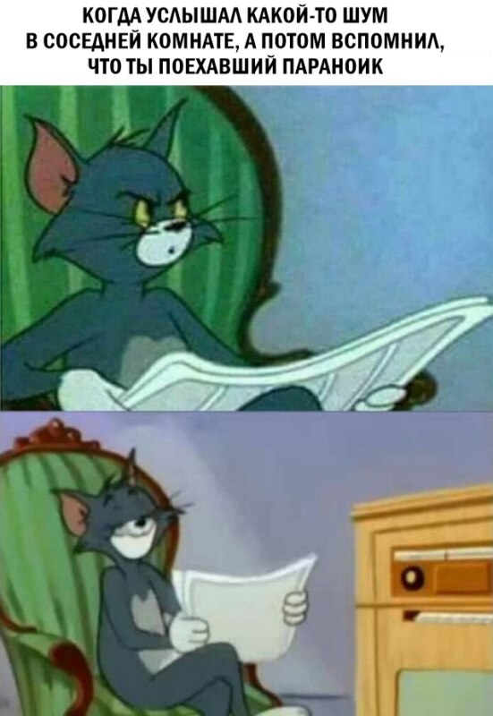 Но ты поехавший параноик Кот Том