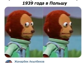 Мем игрушечная обезьяна