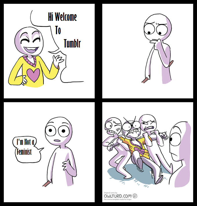Привет, добро пожаловать в Tumblr - Но я не феминист