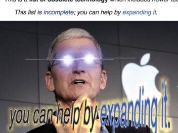 You Can Help By Expanding It - Список устаревших технологий