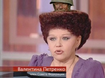 Валентина Петренко и ее прическа