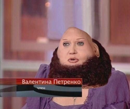 Валентина Петренко и ее прическа