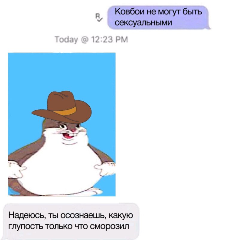 Мем с толстым кроликом