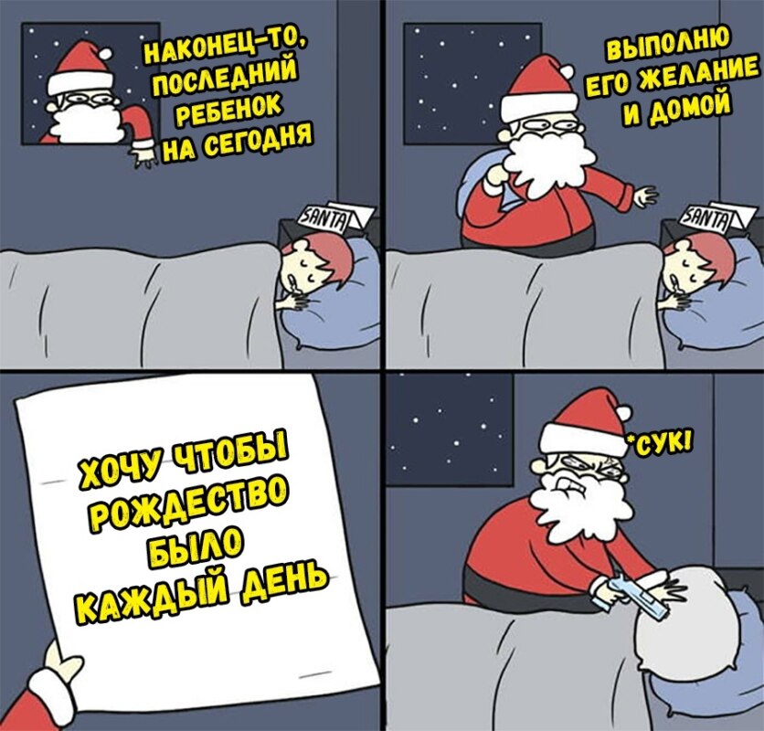 Мем письмо Санте