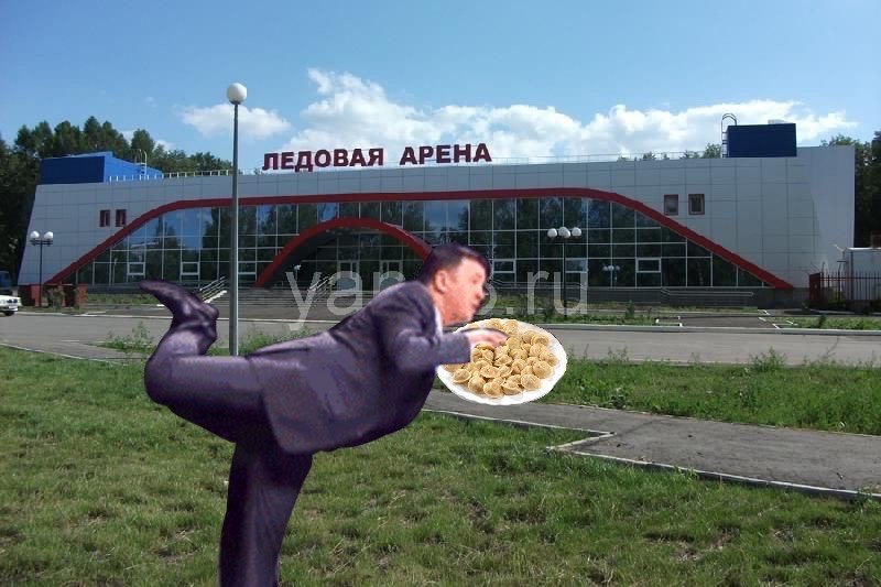 Медведевой бросили пачку пельменей Медведевой бросили пачку пельменей