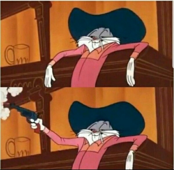 Bugs Bunny with a gun Bugs Bunny with a gun