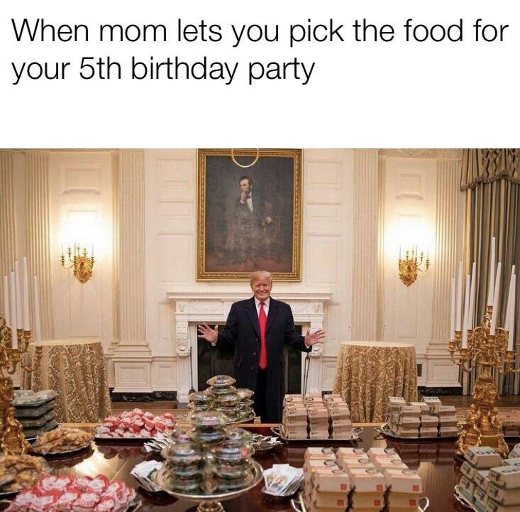 Trump serving burgers meme Trump serving burgers meme