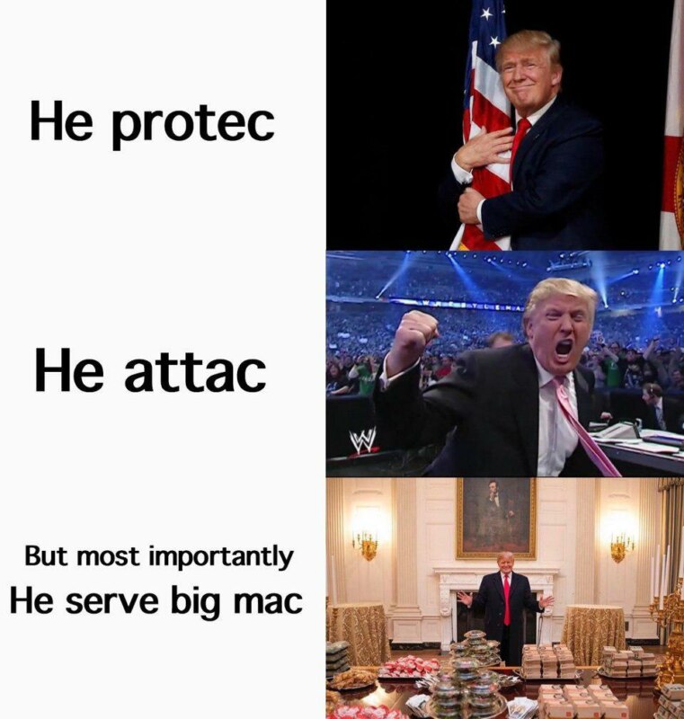Trump serving burgers meme Trump serving burgers meme
