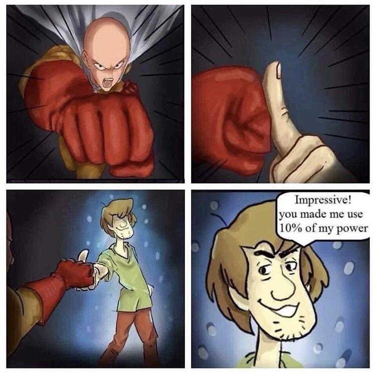 powerfull shaggy meme