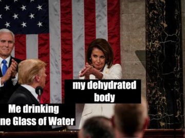Пелоси хлопает Трампу