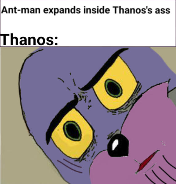 Человек-муравей в заднице Таноса