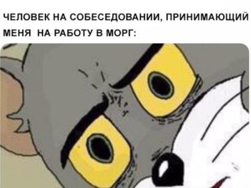 Мем с удивленным лицом кота Тома