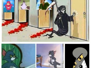 Смерть стучится в двери мем
