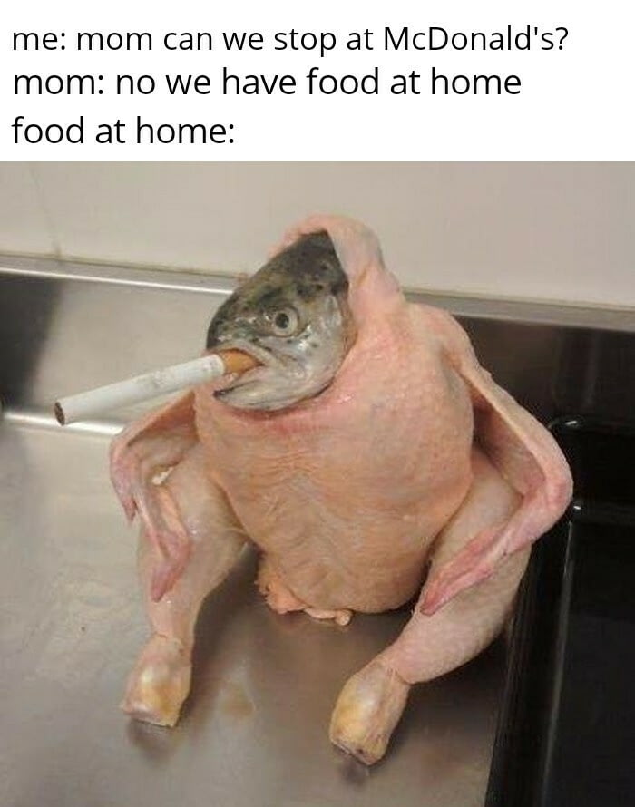 У нас есть еда дома