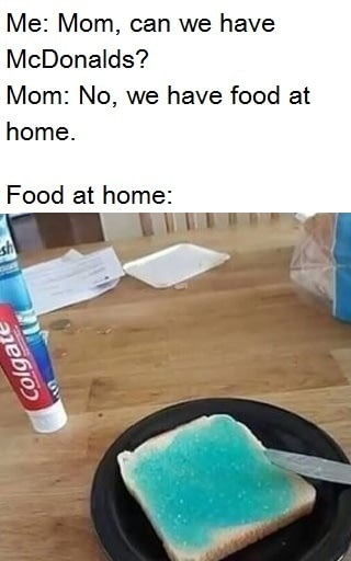 У нас есть еда дома