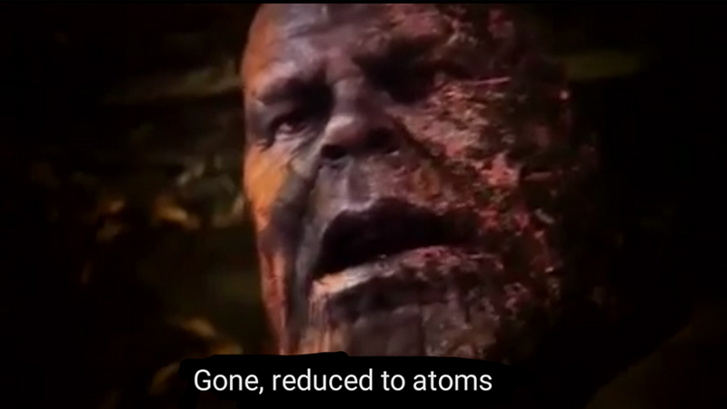 Gone, redused to atoms meme Gone, redused to atoms meme