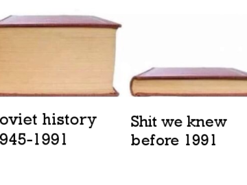 Мем с толстой и тонкой книгой