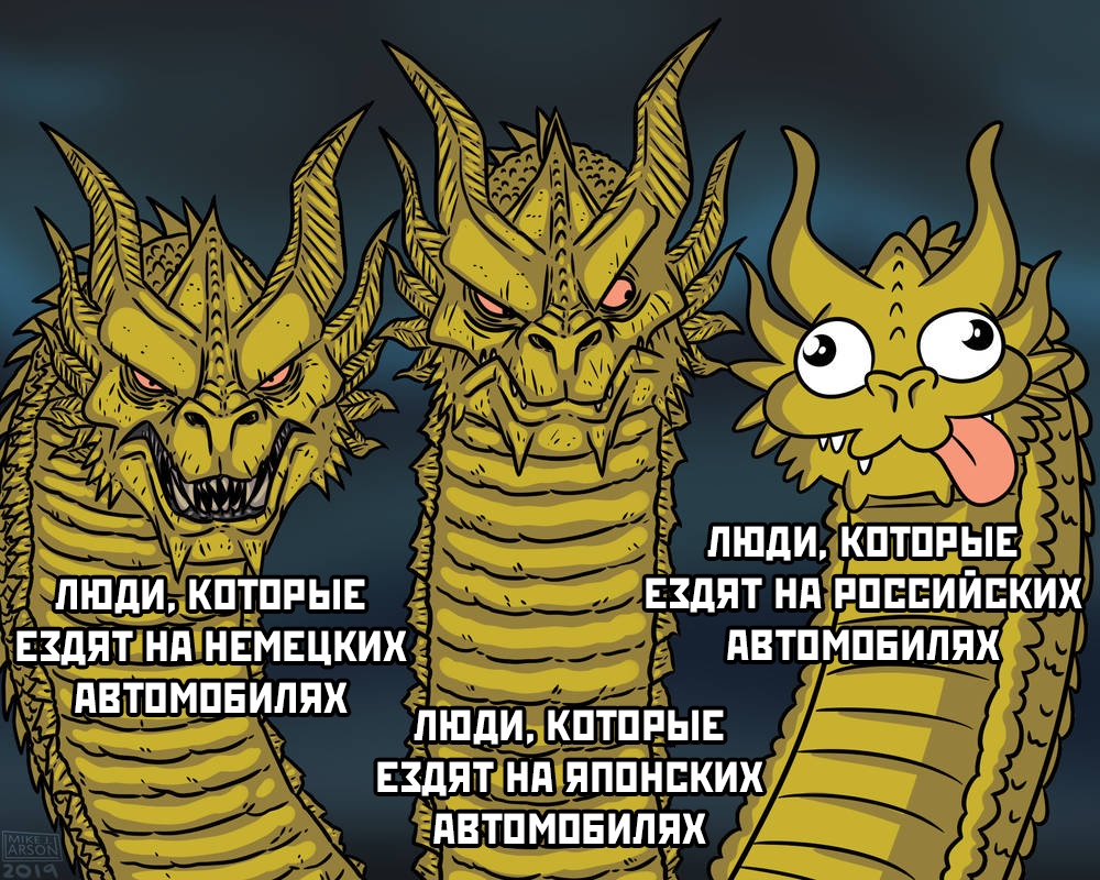 Мемы с трехголовым драконом Гидорой
