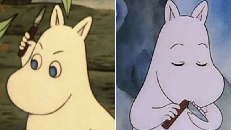 Moomin meme template