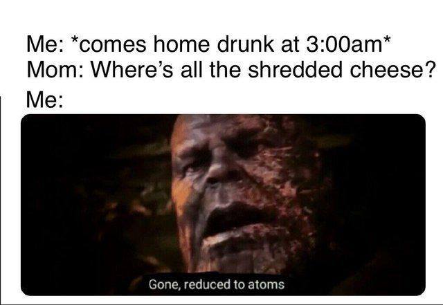 Thanos Gone Redused to atoms Thanos Gone Redused to atoms