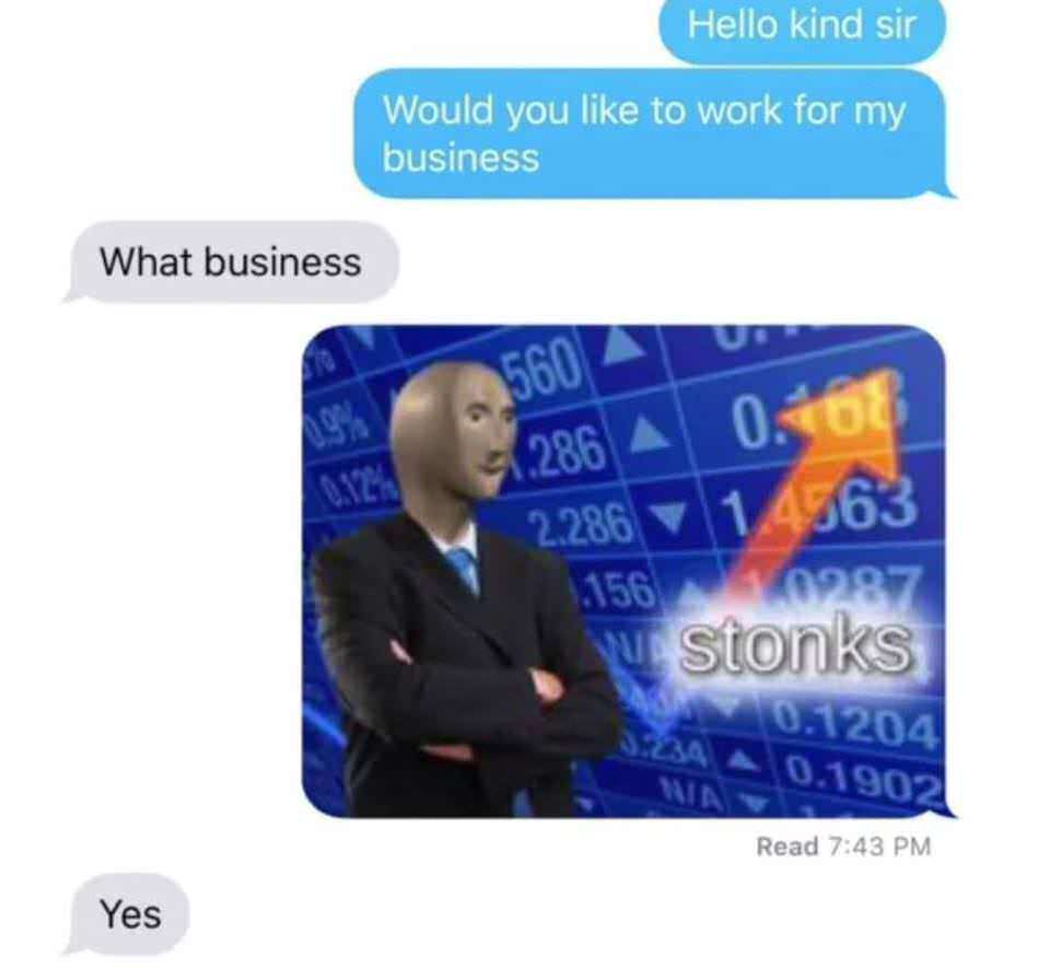 Stonks meme