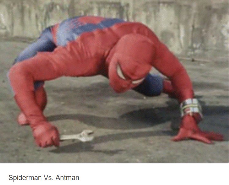 spiderman vs. antman spiderman vs. antman