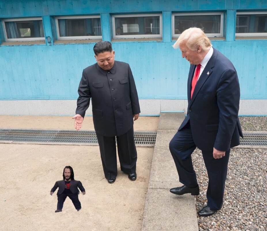 Трамп на границе КНДР