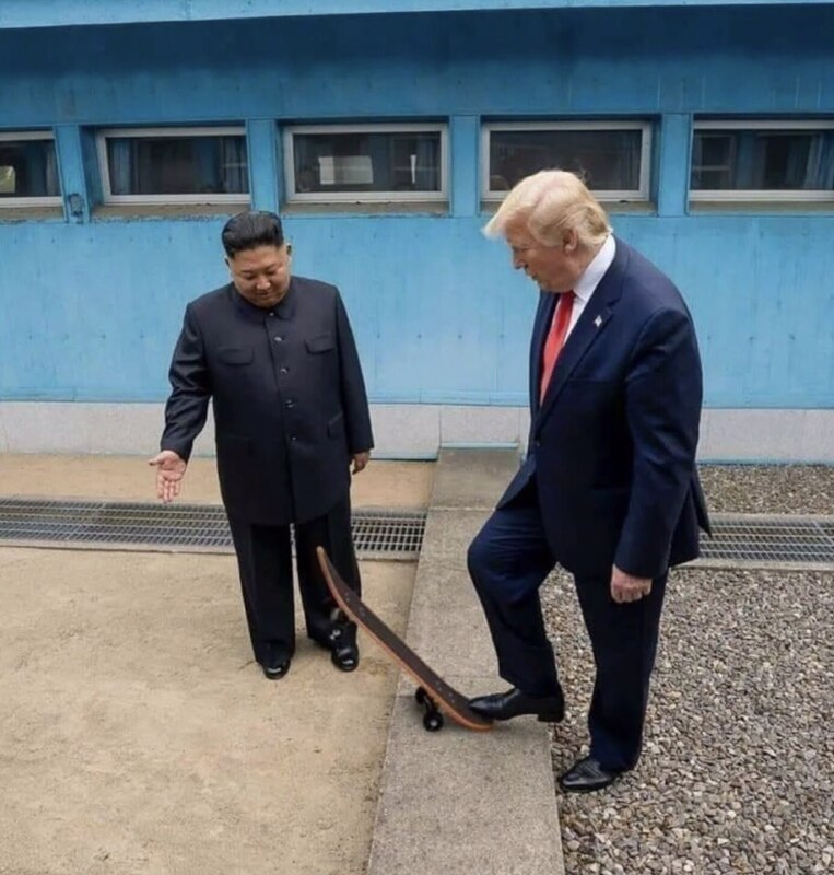 Трамп на границе КНДР