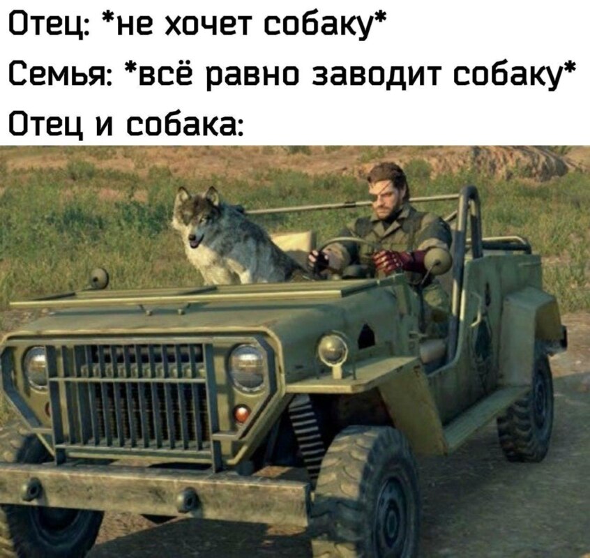 Отец и собака