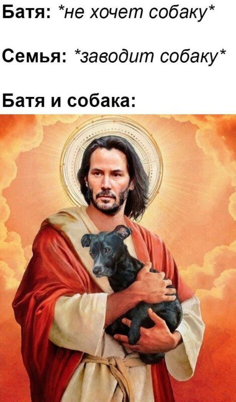 Отец и собака