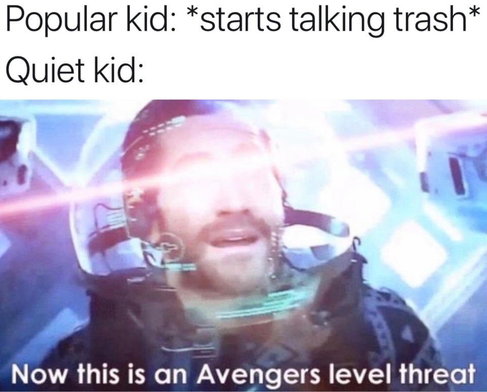 А вот это угроза уровня Мстителей (Now This is An Avengers Level Threat) - мем