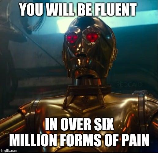 C-3PO с красными глазами